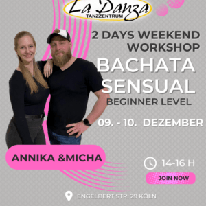 Bachata Sensual Anfänger mit Micha & Annika – Sa. & So.