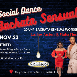 Bachata Social Dance + Bachata Sensual Workshop